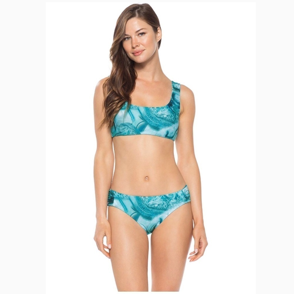 NWT Becca Women's Scoop Neck Reversible Bikini Top size Large - Picture 5 of 8